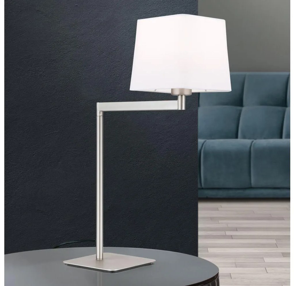 Orion LA 4-1209/1 - Asztali lámpa CARLTON 1xE27/40W/230V fehér/matt króm