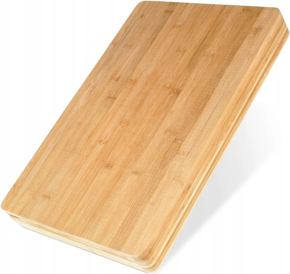 Tálaló Vágódeszka Bambusz Konyhai Nagy Vastag 46X30 CM