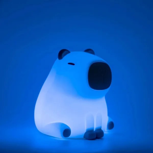 LED RGBW Dimmelhető gyermek lámpa LED/1W/5V USB 1200 mAh kapibara