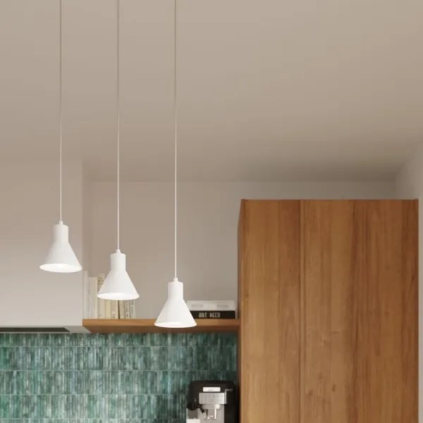 Sollux SL.0983 - Csillár zsinóron TALEJA 1xE27/60W/230V fehér