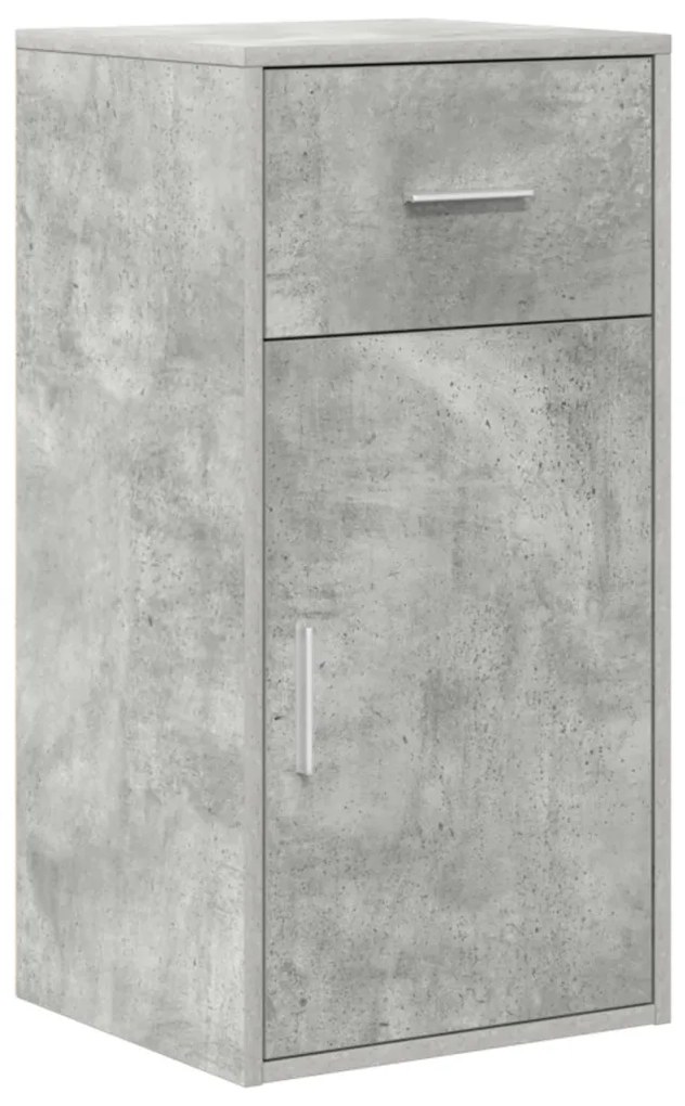 Sarokíróasztal Beton Szürke 102x88x75 cm Mérnöki fa