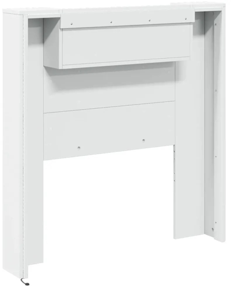 fehér áthidalószekrény LED-világítással 100 x 16,5 x 103,5 cm