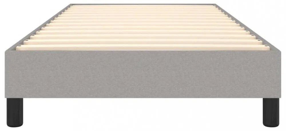 világosszürke szövet rugós ágykeret 90x200 cm