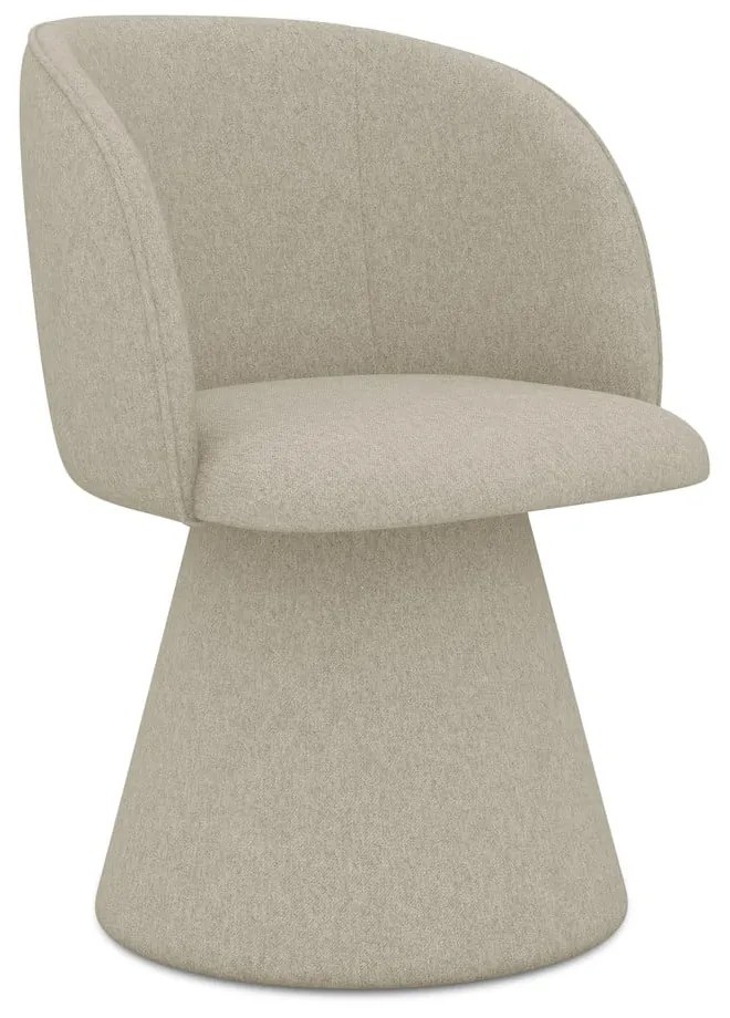 Bézs kárpitozott étkezőfotel Maia – Makamii