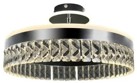 LED Dimmelhető felületre szerelhető csillár LED/75W/230V 3000-6500K króm + távirányítás