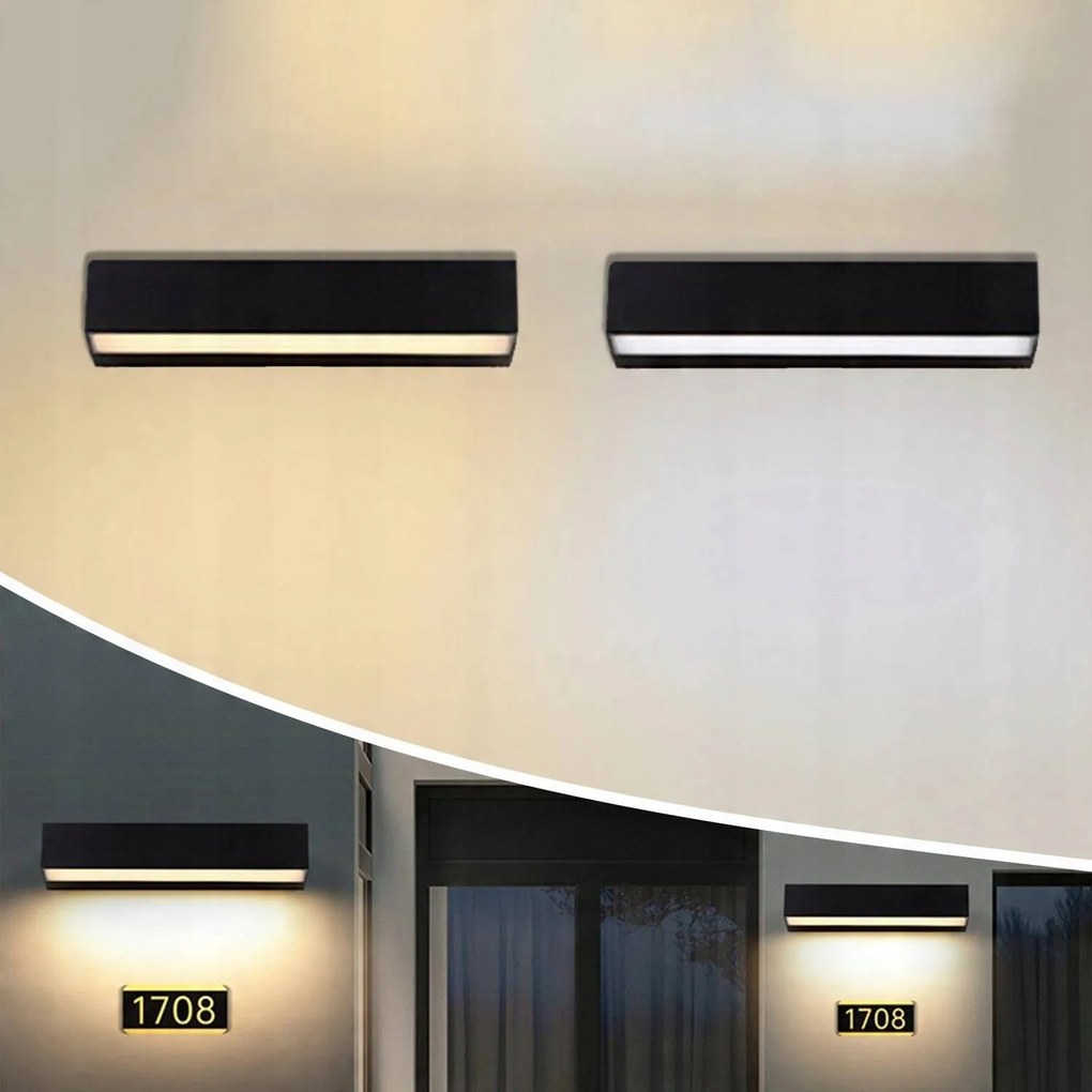 Led Fali Lámpa Kültéri Homlokzati Hosszú 30W 50cm Fehér Meleg