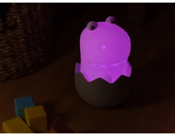 MegaLight - LED RGB Dimmelhető újratölthető gyermek érintős lámpa DIGGY DINO LED/5V