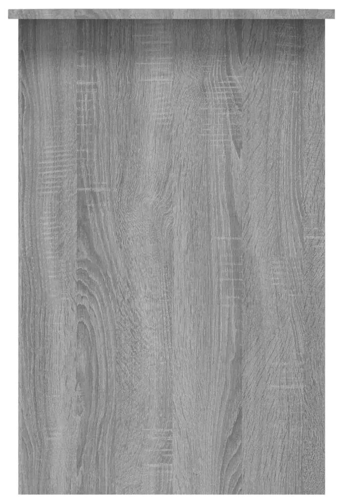 szürke sonoma színű szerelt fa íróasztal 100 x 50 x 76 cm