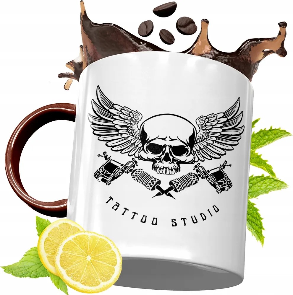 Bordó Bögre Tetováló Születésnapra Ajándék fényképes nyomtatással