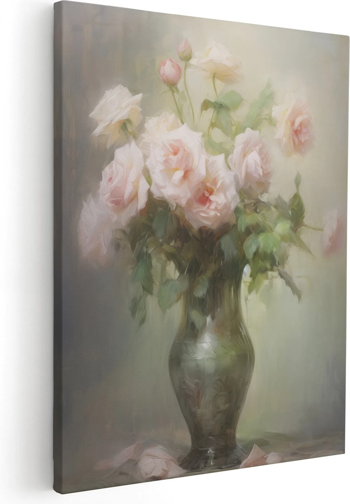Vászonkép Faliképek A Nappaliba Flakon Rózsákkal *többféle minta