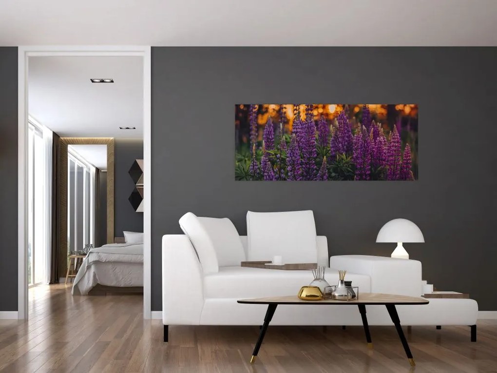 Egy csillagfürt virág képe (120x50 cm)