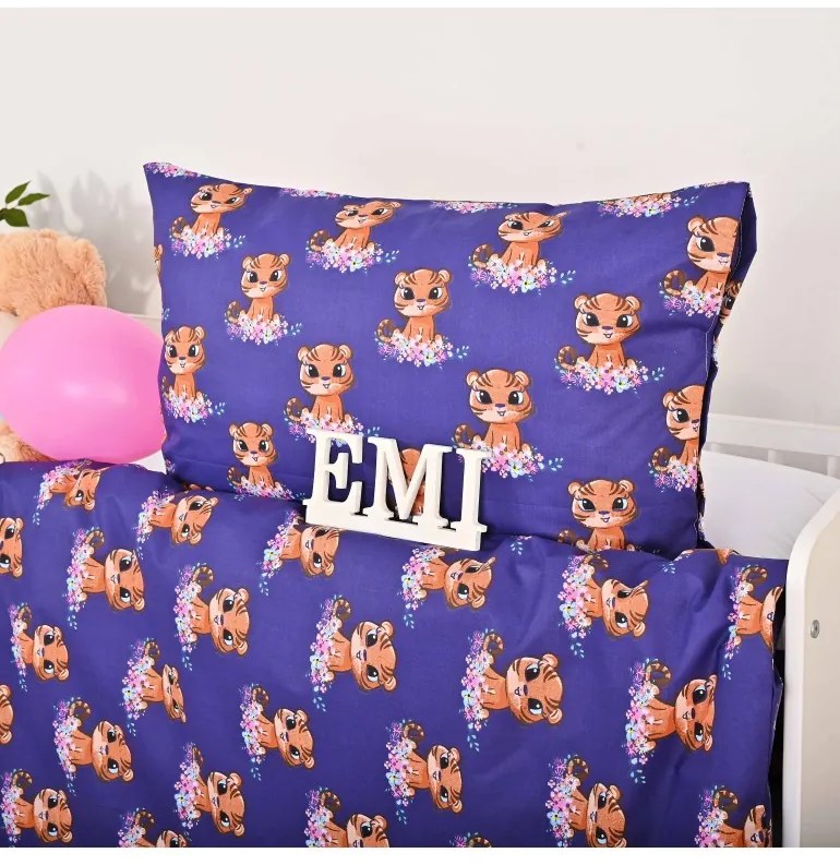 EMI Tigris gyermek ágyneműhuzat, Gyerekgarnitúra 90x130 + 45x65