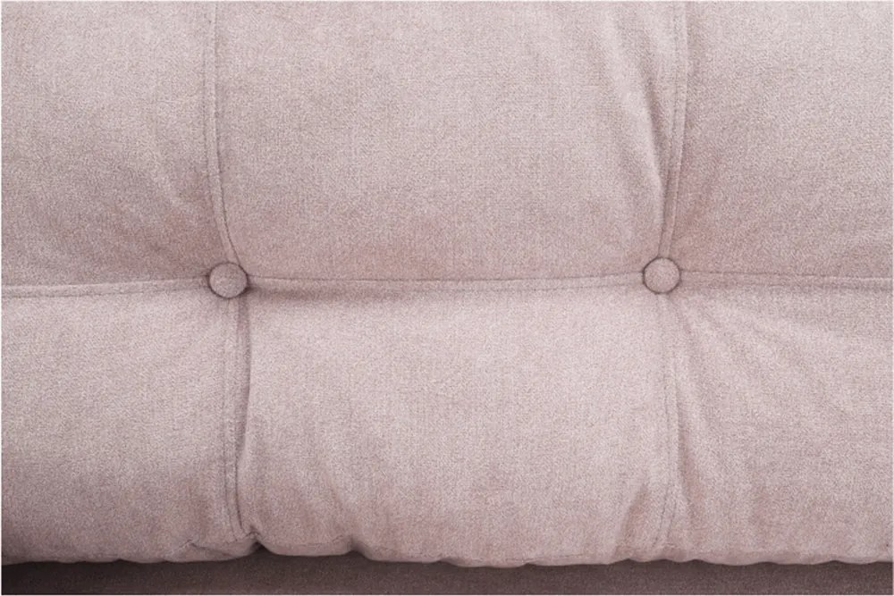 Szófa kinyitható, öregrózsaszín anyag Queens, AURELIA