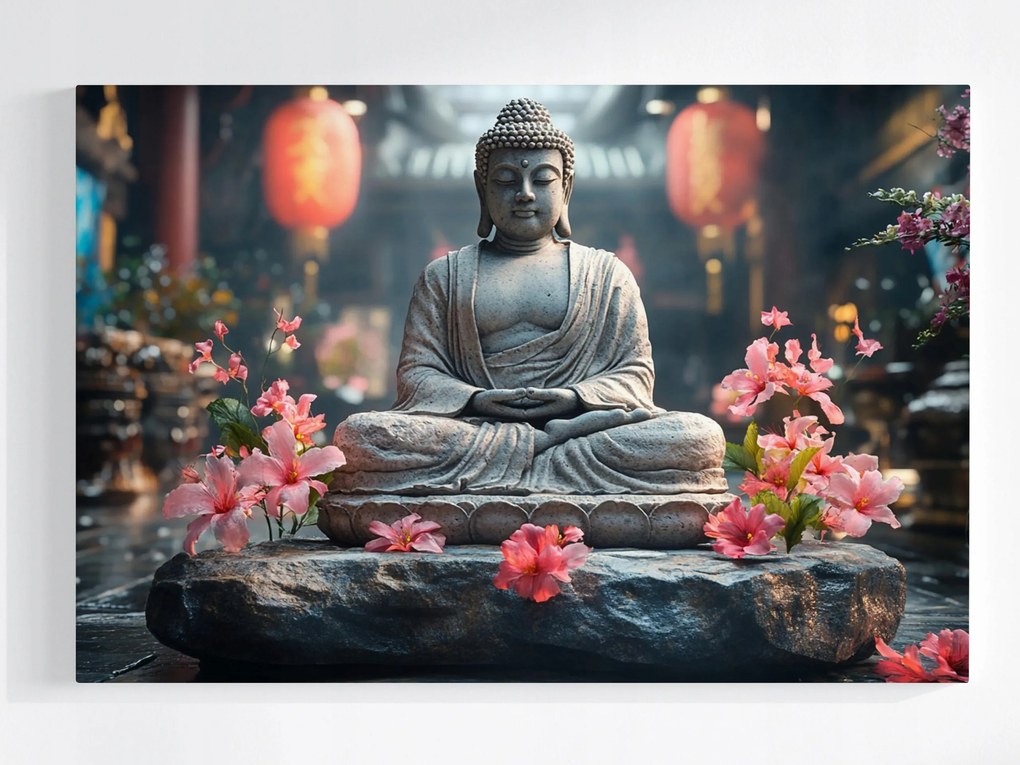 Poszter Vallás Buddhizmus Szobor Buddha Templom 60x40