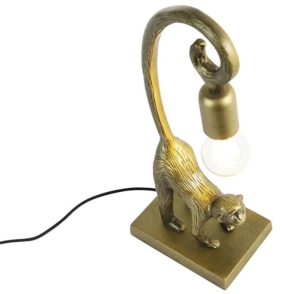 Vintage asztali lámpa sárgaréz - Animal Monkey Hale