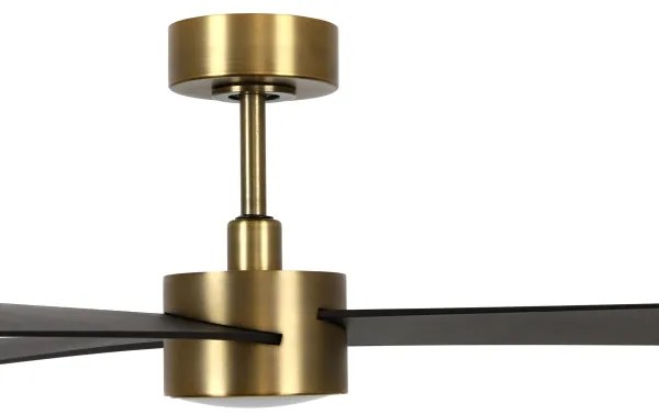 Lucci air 21610549- LED Dimmelhető ventilátor CLIMATE 12W/230V wenge/arany + távirányító