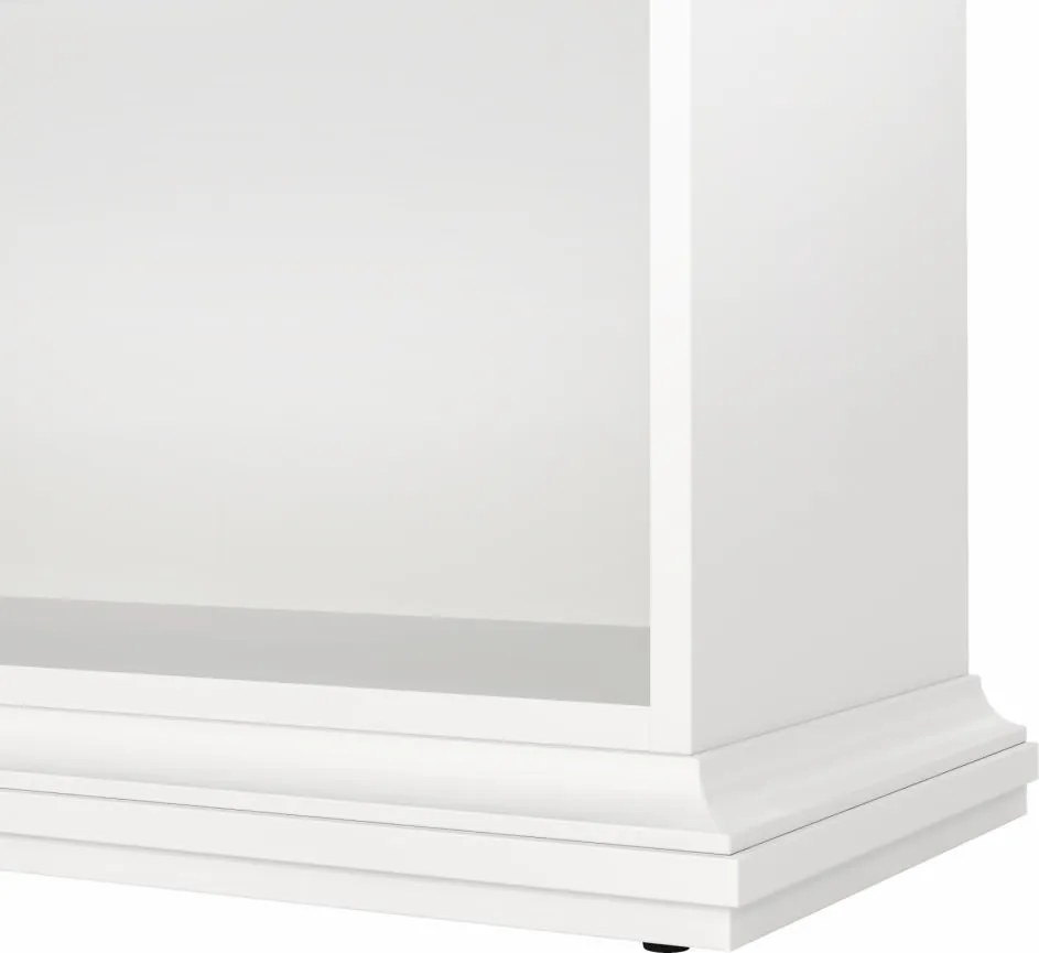 Polcos szekrény, fehér, PARIS 79864