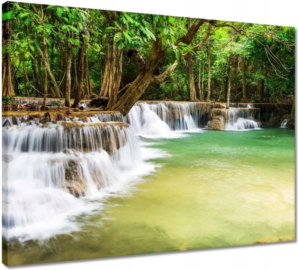 Vászonkép 50x40 tájkép vízeséssel