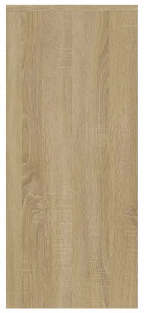 sonoma tölgy színű szerelt fa tálalószekrény 102 x 33 x 75 cm