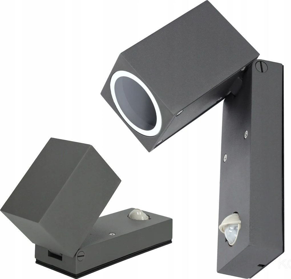 Kerti lámpa Kültéri homlokzati fali lámpa GU10 mozgásérzékelővel IP44 S