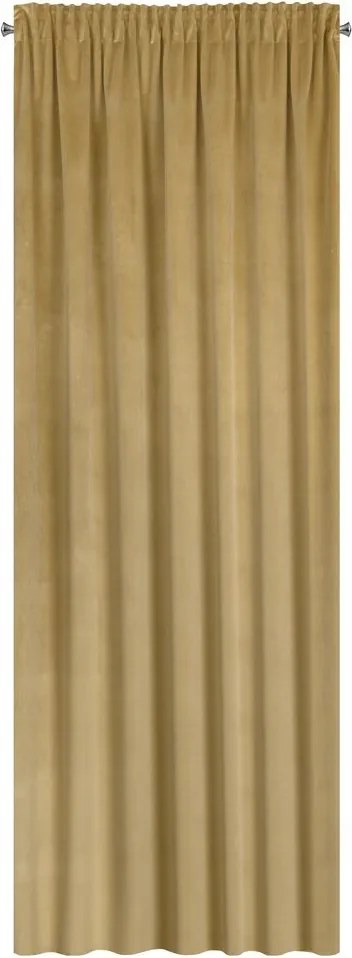 Függöny 140X300 c. bézs bársonyból, béka mintával