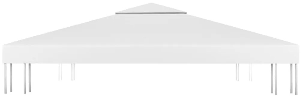 fehér kétszintes pavilon-tetőponyva 310 g/m² 3 x 3 m
