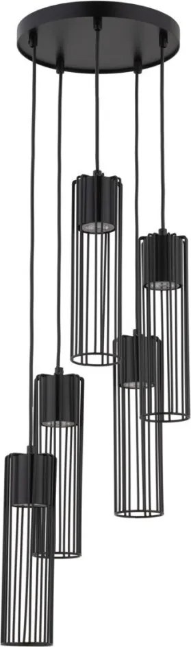 SIGMA LIGHTING 33459 FOBIA Többágú Függesztett Lámpa Fekete GU10 IP20