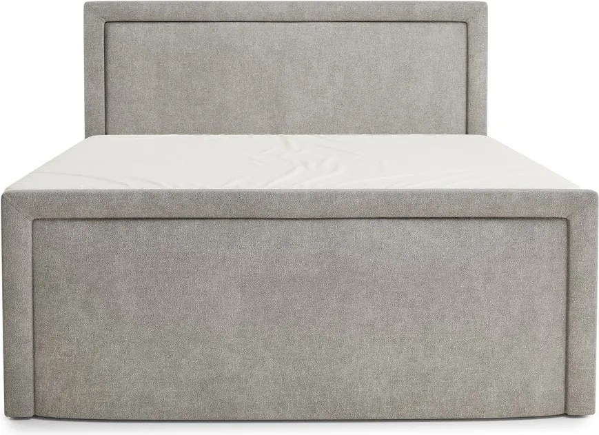 Szürkésbézs ágyneműtartós boxspring ágy 200x200 cm Fresco – Maison de Rêve