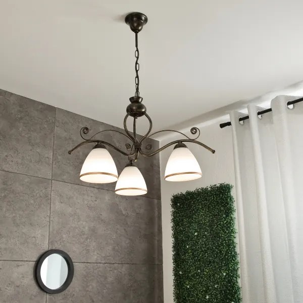 Csillár láncon RETRO II 3xE27/60W/230V