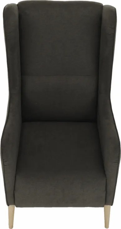 Kényelmes fotel, barna/bükk, BREDLY