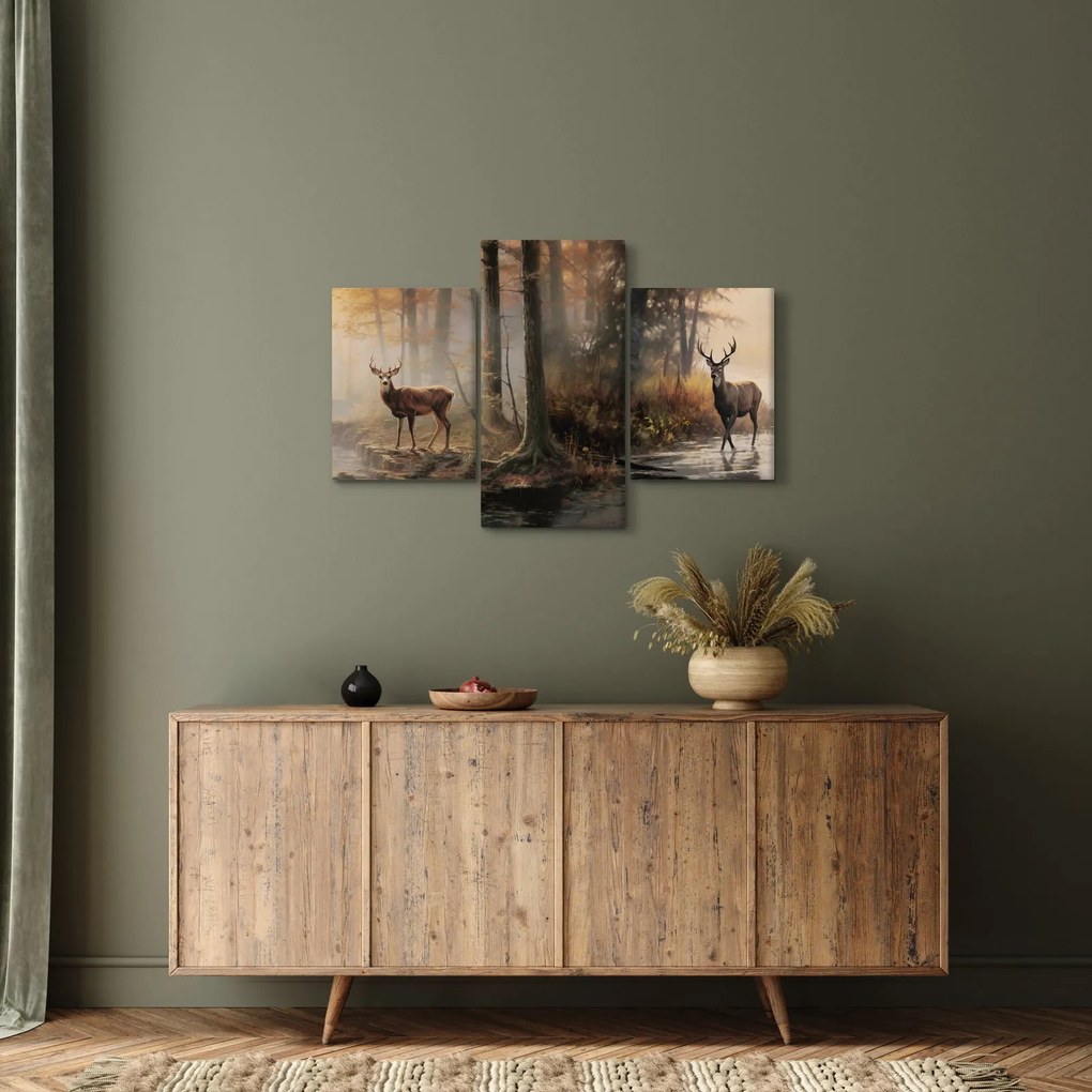 Kép - Vintage vadvilág festmény (90x60 cm)