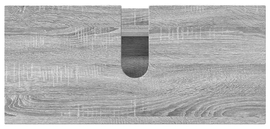 Fürdőszoba bútor szett 3 pcs Szürke sonoma 76.5 x 35 x 64 cm