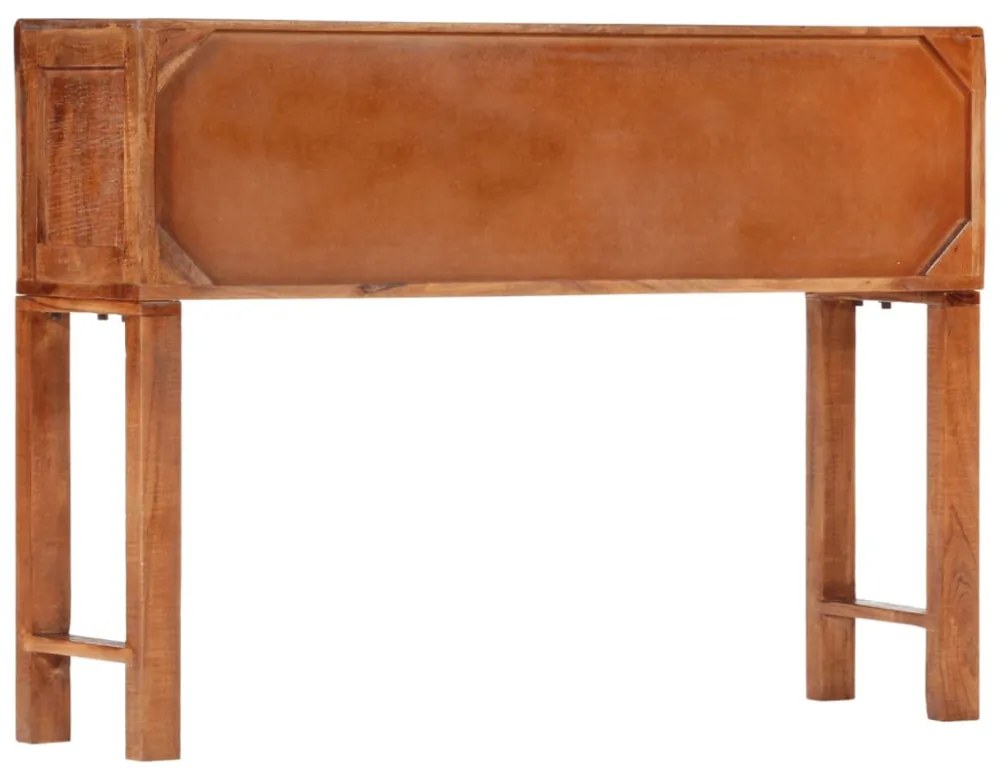 nyers tömör akácfa tálalóasztal 120x32x80 cm