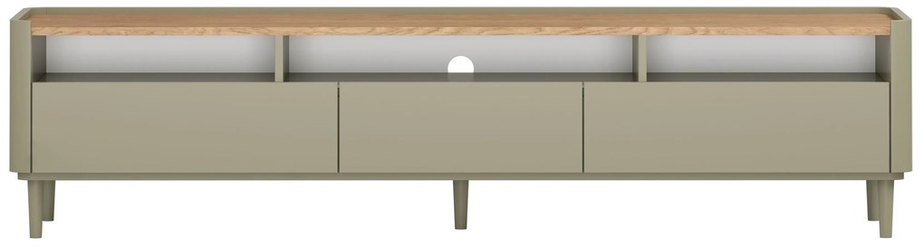 Elivo lábas TV szekrény 200 cm - eukaliptusz / baltic dune tölgy