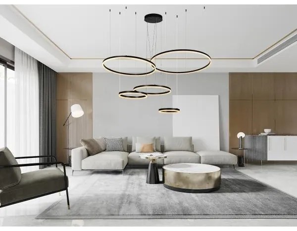 LED Dimmelhető csillár zsinóron LED/220W/230V 3000-6500K + távirányítás