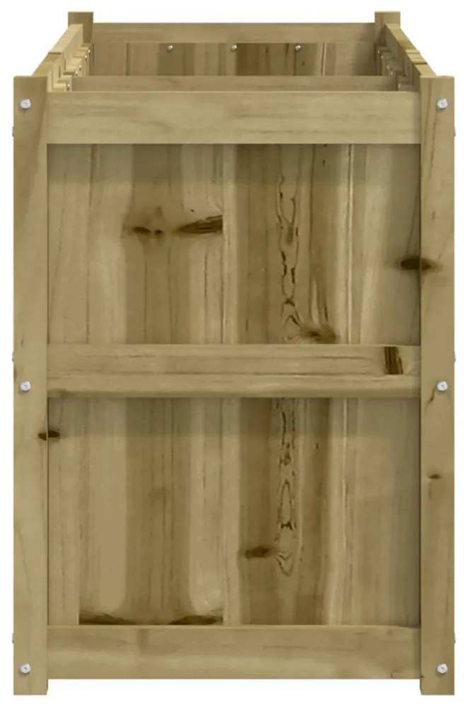 impregnált fenyőfa kerti virágláda 150x50x70 cm