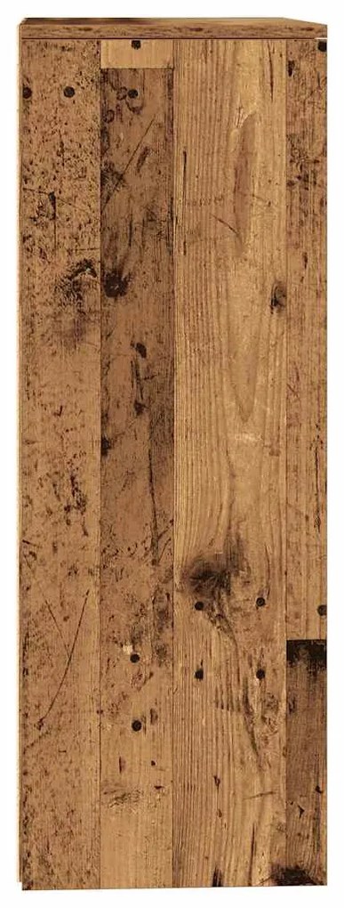 tálalószekrény 6 fiókkal régi fa 50x34x96 cm műszaki fa