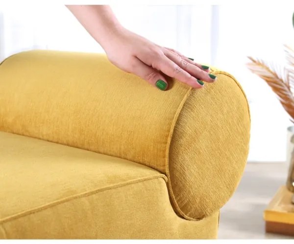 TIKI puff 47x45 cm sárga