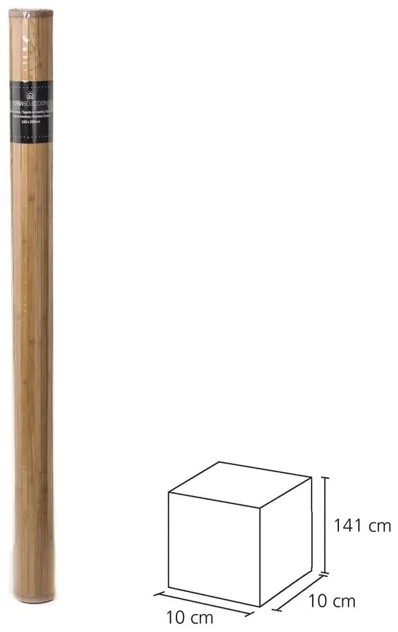 Sötétbarna bambusz szőnyeg 140x200 cm – Casa Selección