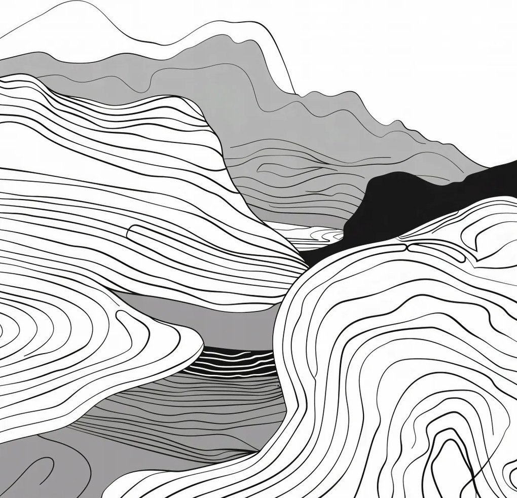 Poszter 40x50cm Geometrikus emelkedők