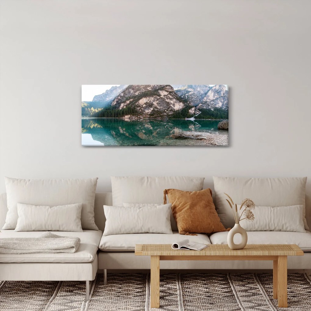 Kép egy hegyi tóról (120x50 cm)