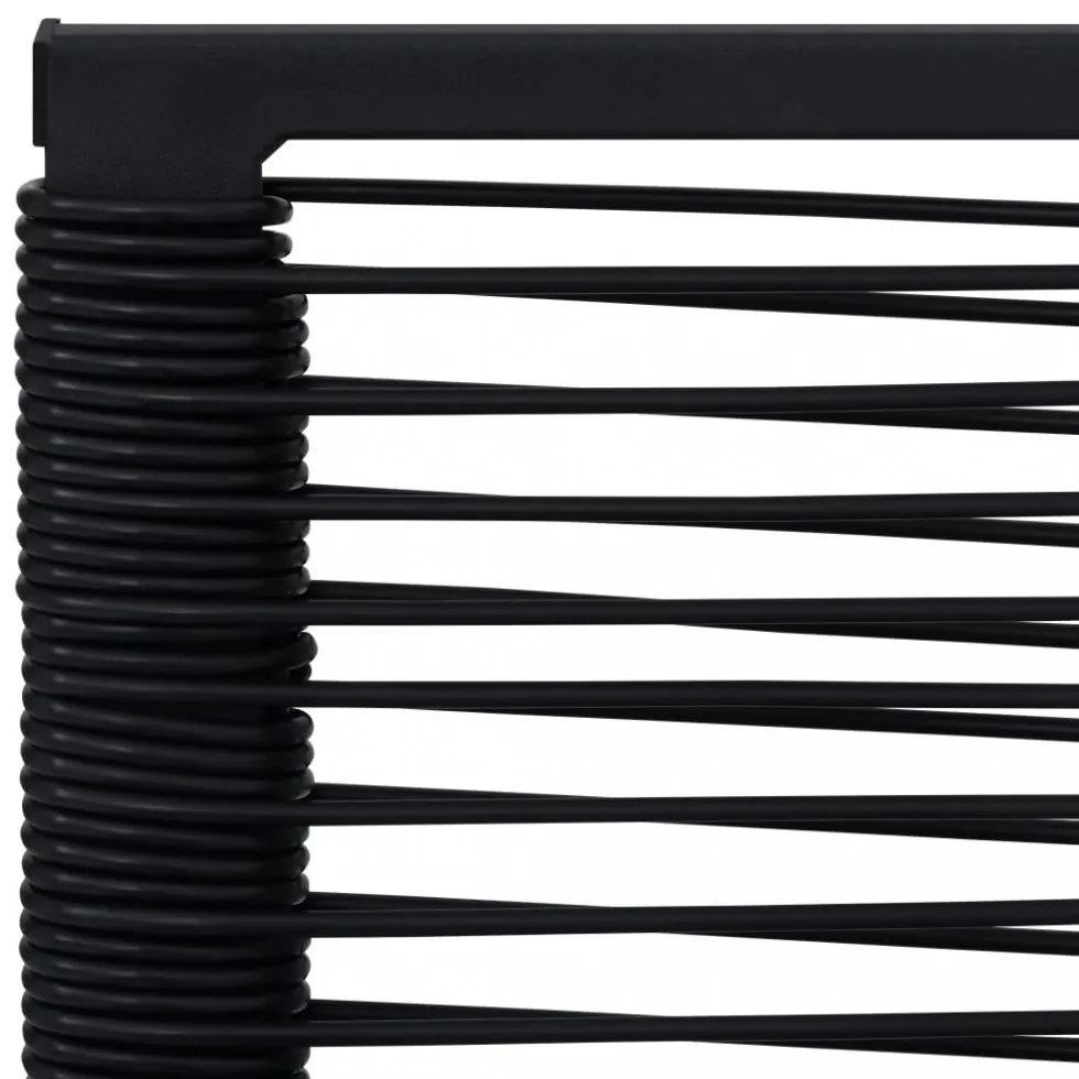 2 db fekete PVC rattan kerti szék