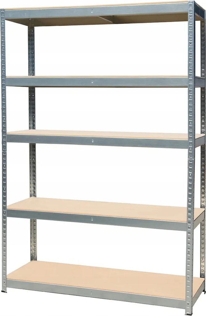 Stocker Eco Fém Könyvespolc 180*120*45CM, Horganyzott