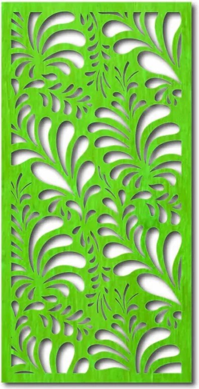 Elegáns fa panel virágmintával | PIKI