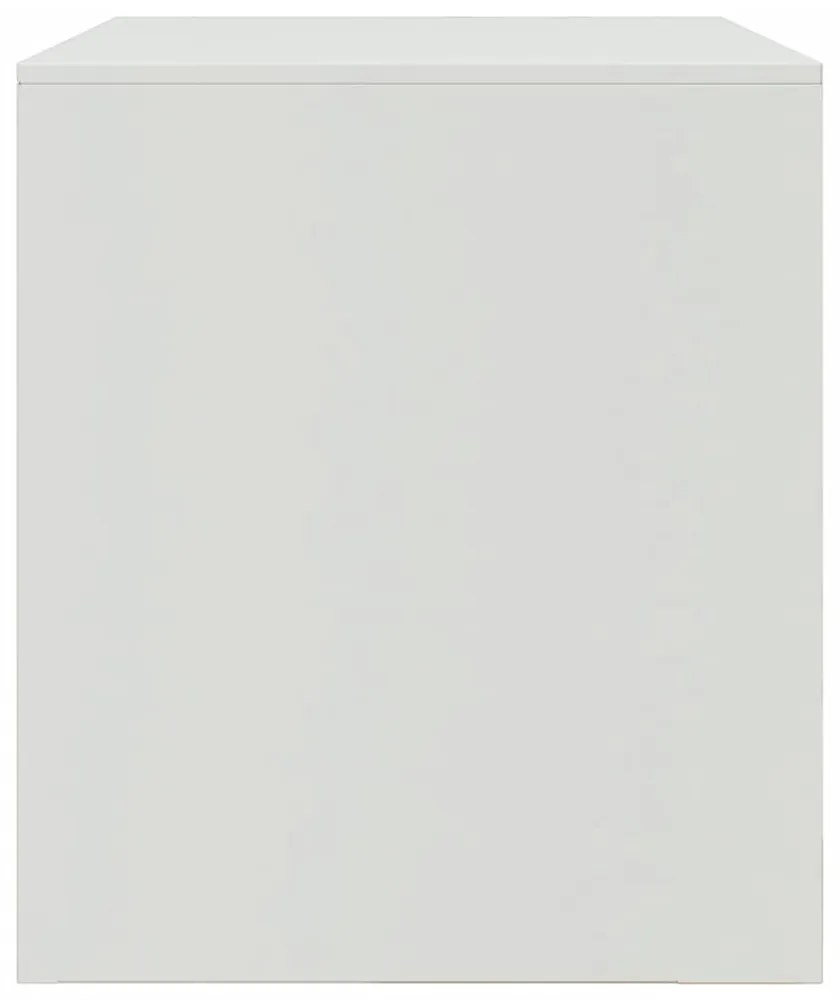 2 db fehér acél TV-szekrény 67 x 39 x 44 cm