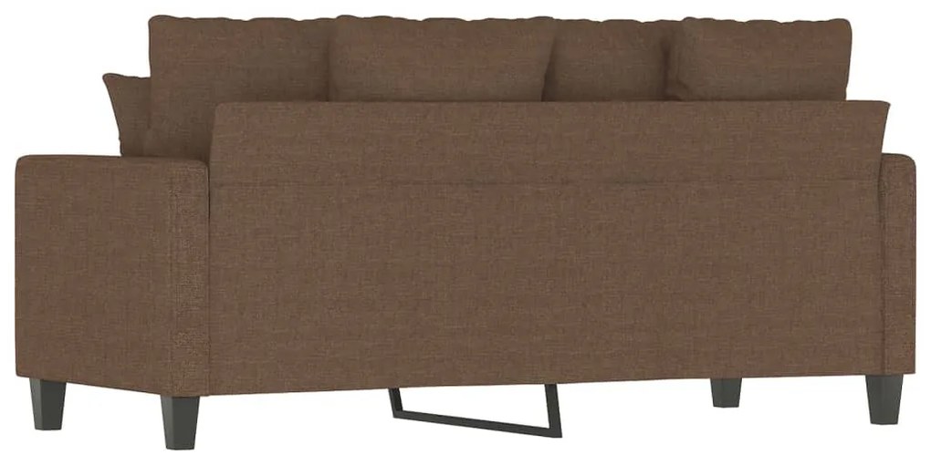 vidaXL kétszemélyes barna szövetkanapé 140 cm
