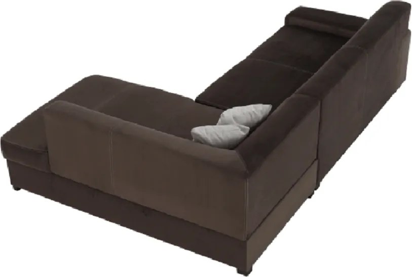 Ülőgarnitúra, barna, jobbos, MINERVA NEW