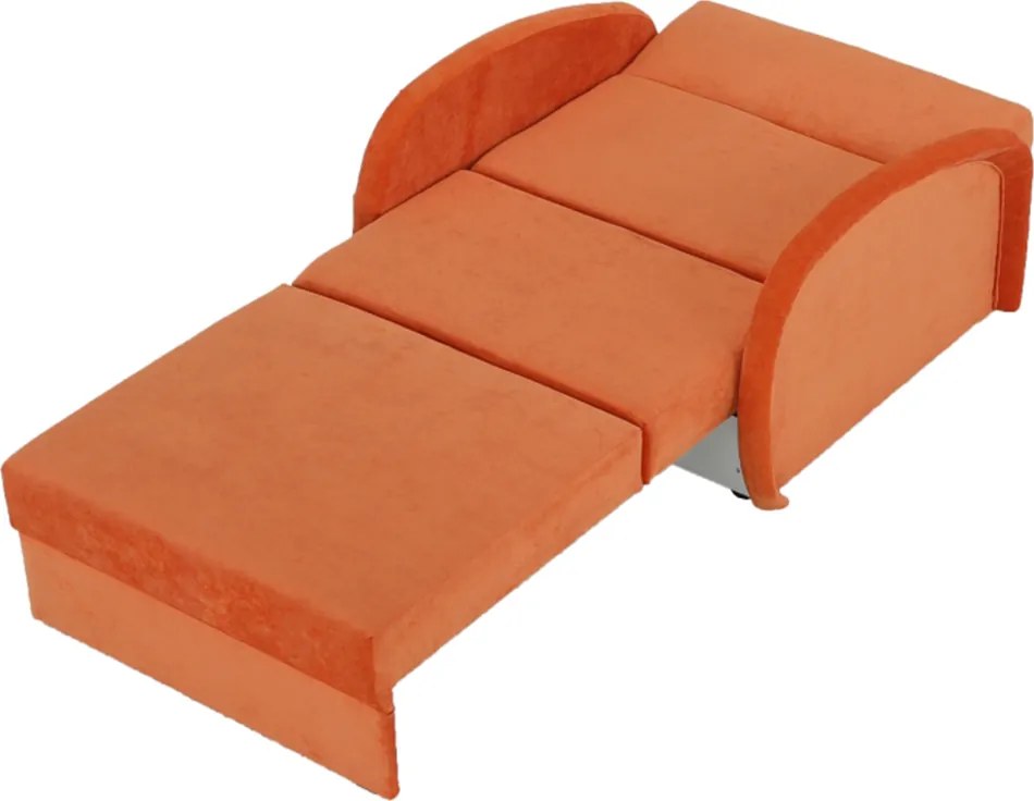 Széthúzható fotel, narancssárga, MILI 1