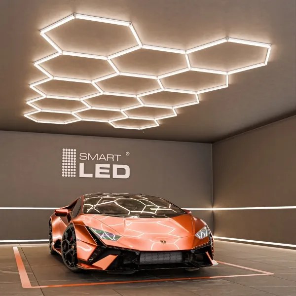 LED mennyezeti lámpa LED/456W/85-265V 4000K 522x298 cm CRI 90 IP54 fehér