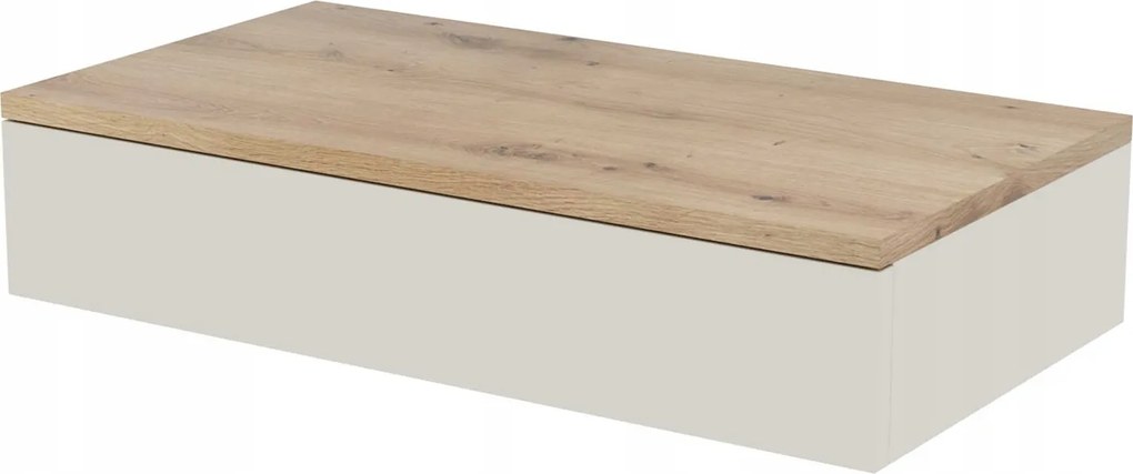 Függő fésülködőasztal konzol Lena 75 cm – kasmír, artisan tölgy clik-on